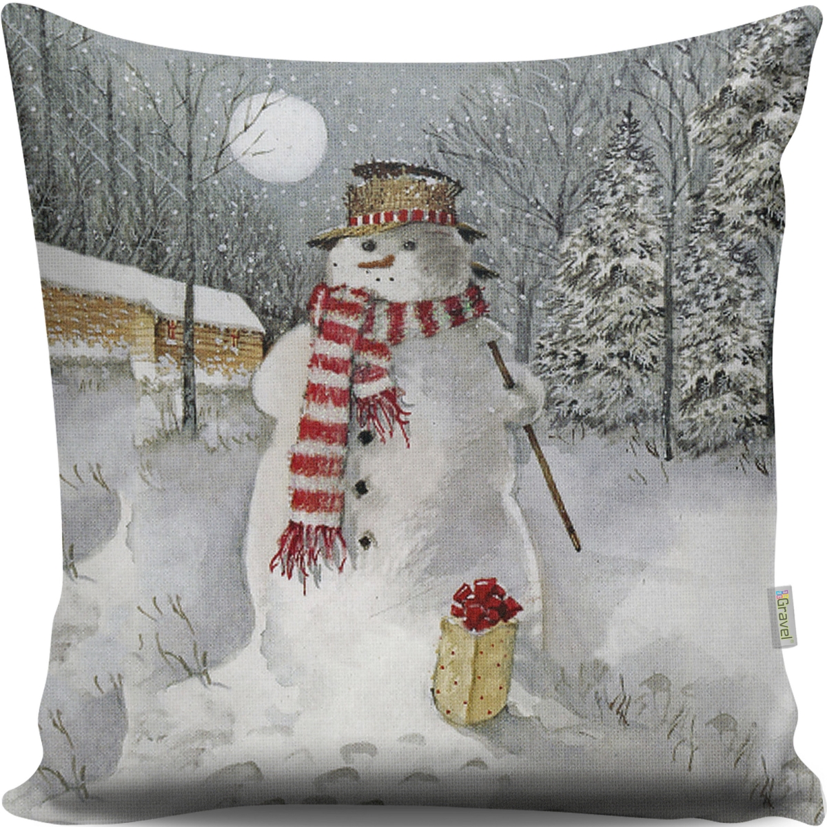 420GRC3137 16.93 x 1.8 x 16.93 in. Machine-Washable Soft Cushion with Cotton-Polyester Blend, Multi Color