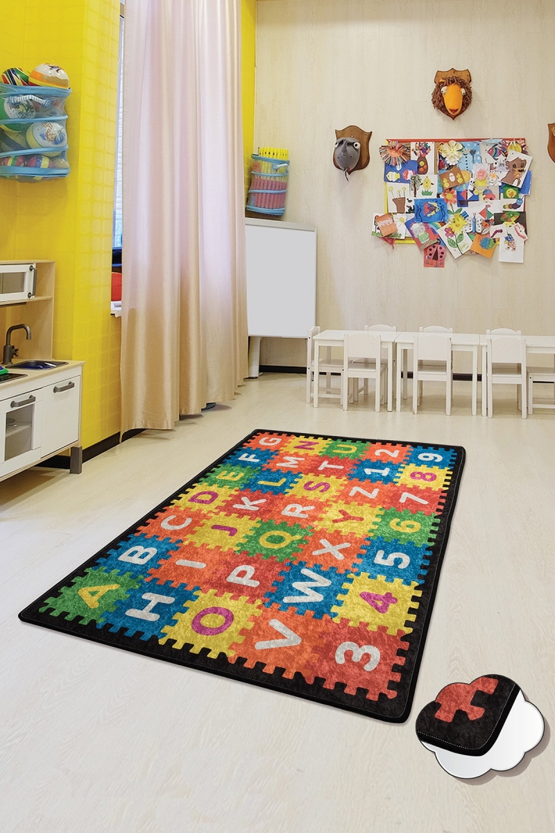 876CHL1039 200 x 290 cm Puzzle Carpet - Multi Color