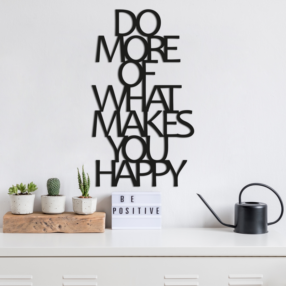 891TNL1111 27.56 x 0.059 x 16.14 in. 100 Percent Metal Wall Decor Accessory, Black