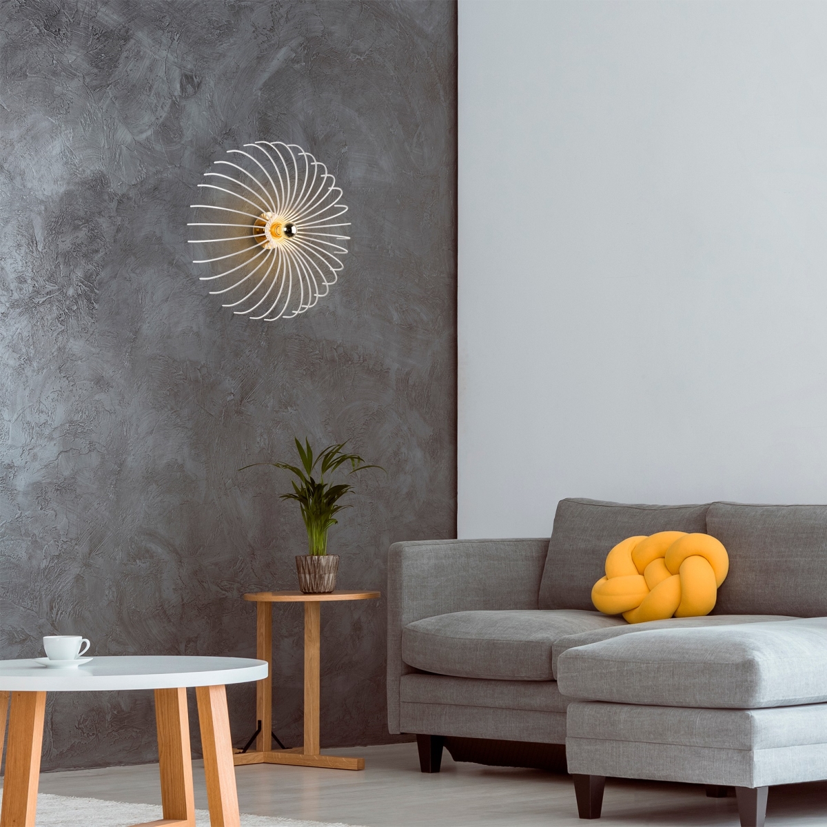 525NOR3149 2.48 x 22.05 x 2.48 in. Aspendos N-644 Wall Lamp - White