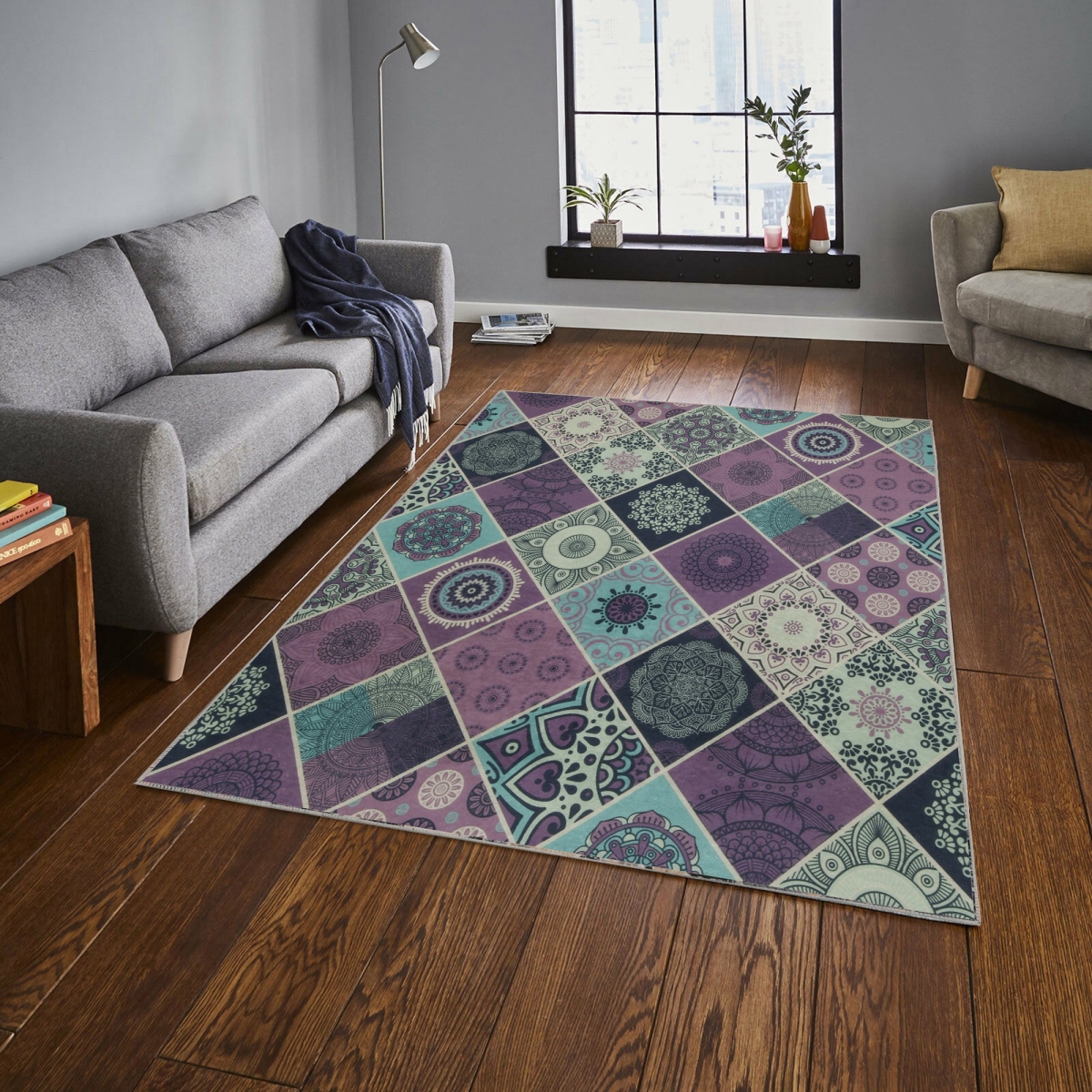 530HFT2103 120 x 180 cm Valencia Carpet - Multi Color