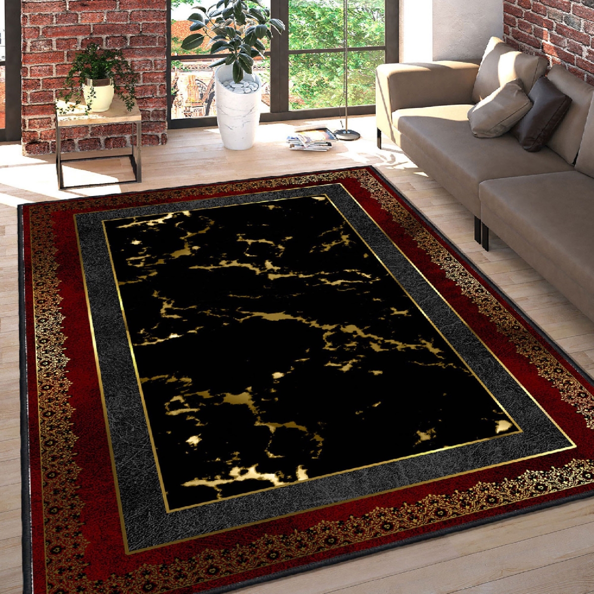 599HFT4603 120 x 180 cm ELS2427 Carpet - Multi Color
