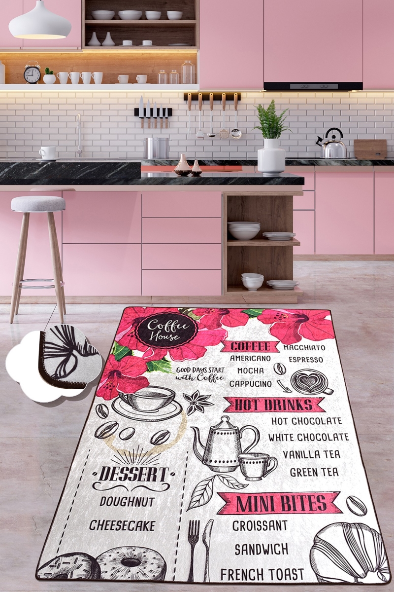 882CHL3414 140 x 190 cm Coffee House DJT Carpet - Multi Color