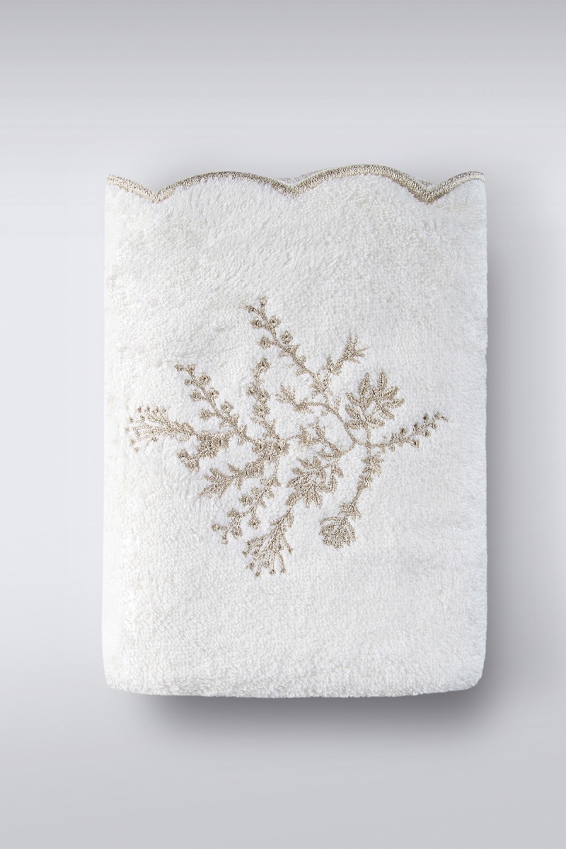 396RYH1275 90 x 150 cm Fenix Bath Towel - Ecru