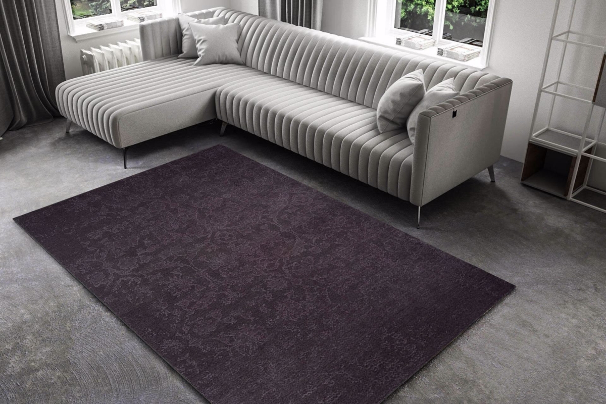 473RTP2212 75 x 150 cm Dorian Chenille AL 186-S Hall Carpet - Black & Multi Color