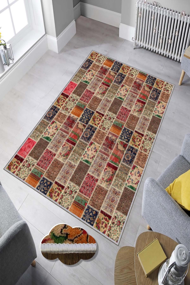 474HFT1101 50 x 80 cm HMNT592 Carpet - Multi Color
