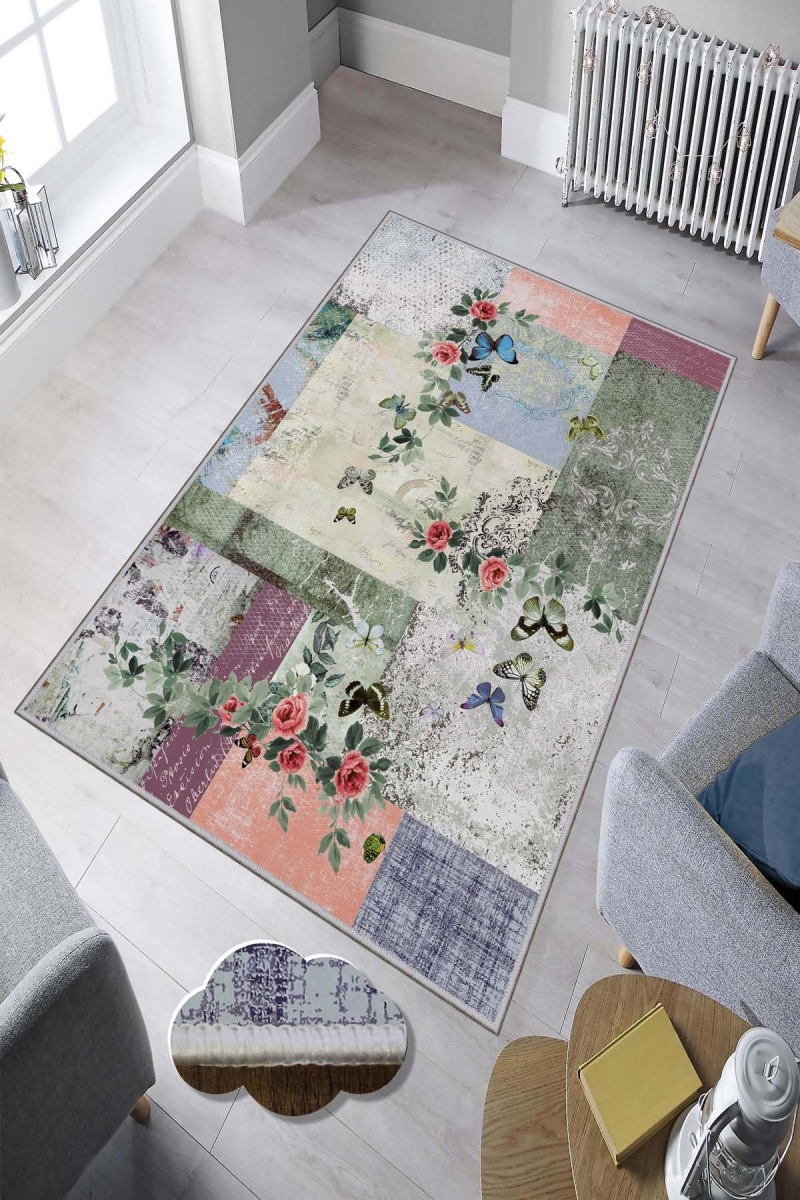 478HFT2645 100 x 300 cm HMNT881 Hall Carpet - Multi Color