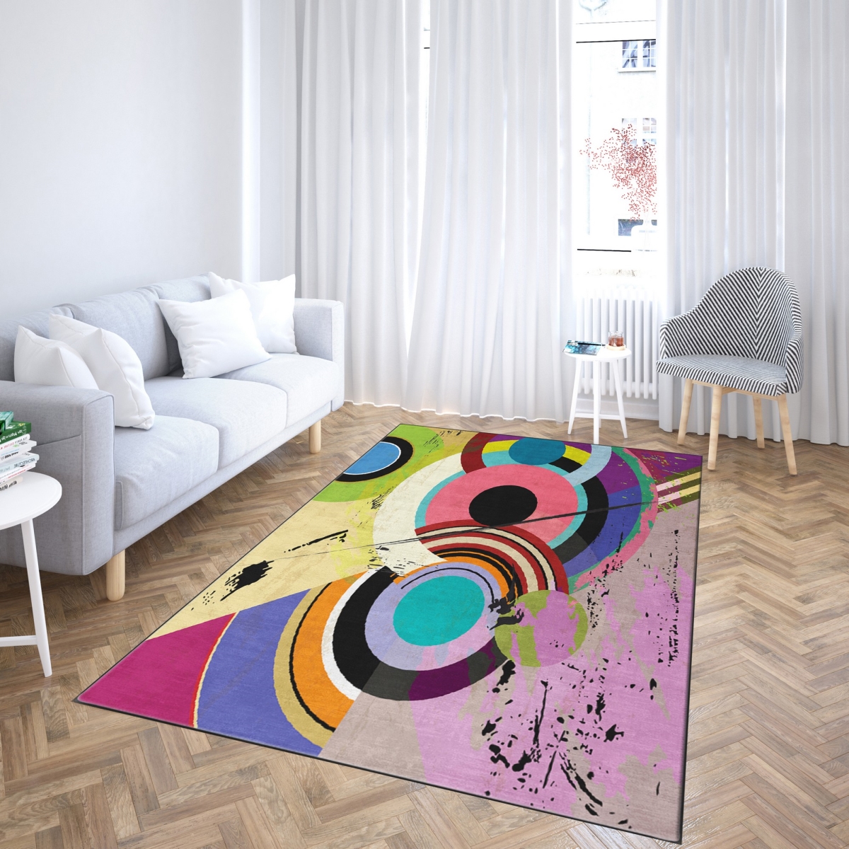 487KRL2023 120 x 180 cm Eshl-95 Carpet - Multi Color