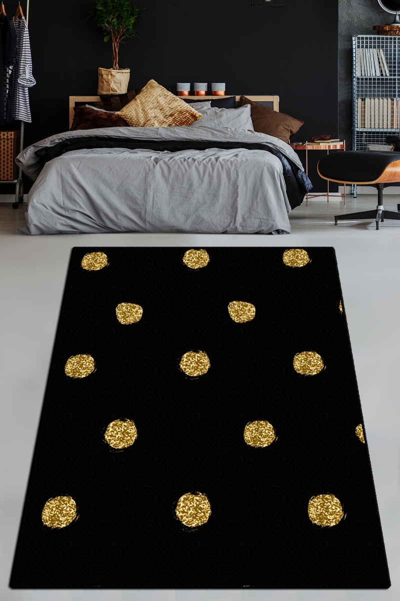 286CHL4936 80 x 120 cm Black Pearl DJT Carpet - Multi Color