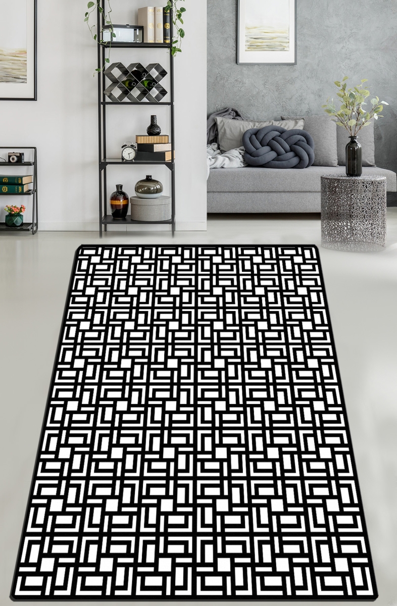 286CHL5205 140 x 190 cm Labyrinth DJT Carpet - Multi Color
