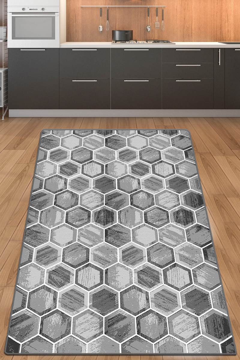 287CHL2365 80 x 140 cm Hexagon Carpet - Multi Color