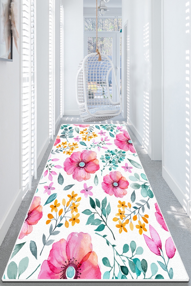 908CHL1463 150 x 300 cm Azalea DJT Hall Carpet - Multi Color
