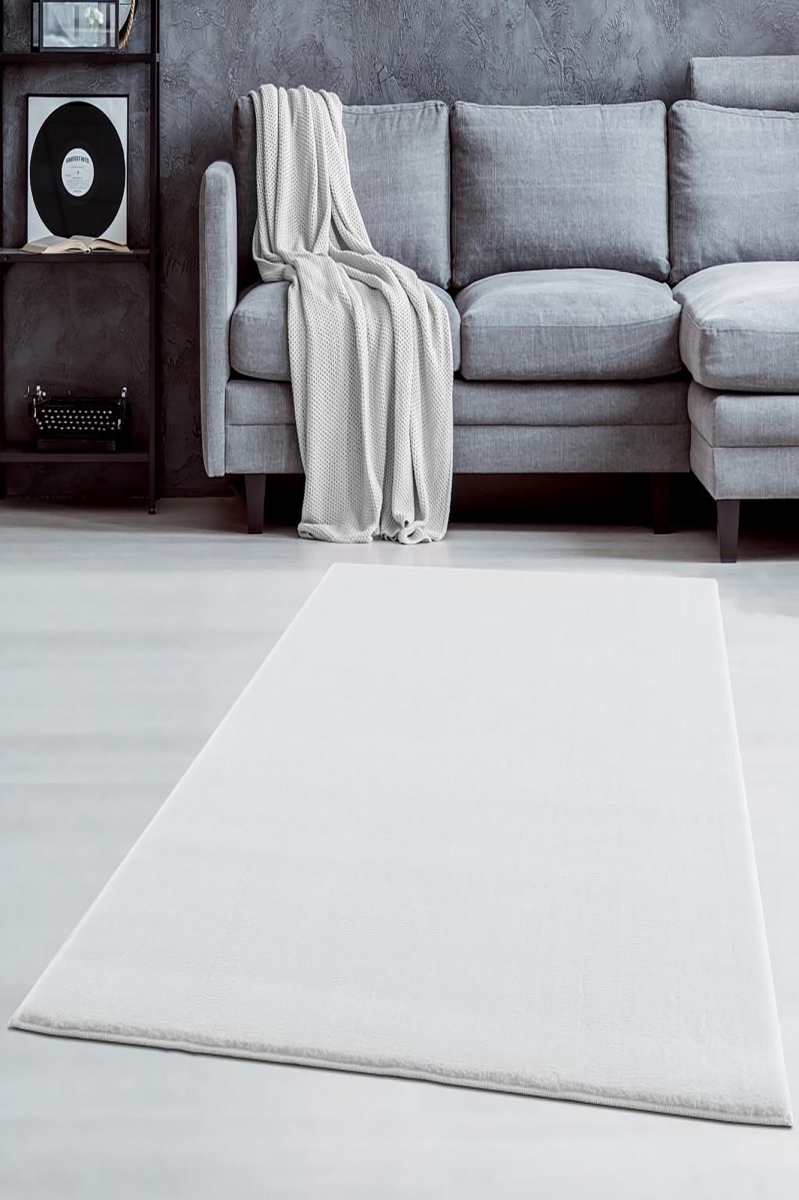 916HFT1107 80 x 250 cm HMFPUFY-1 DIK Hall Carpet - White
