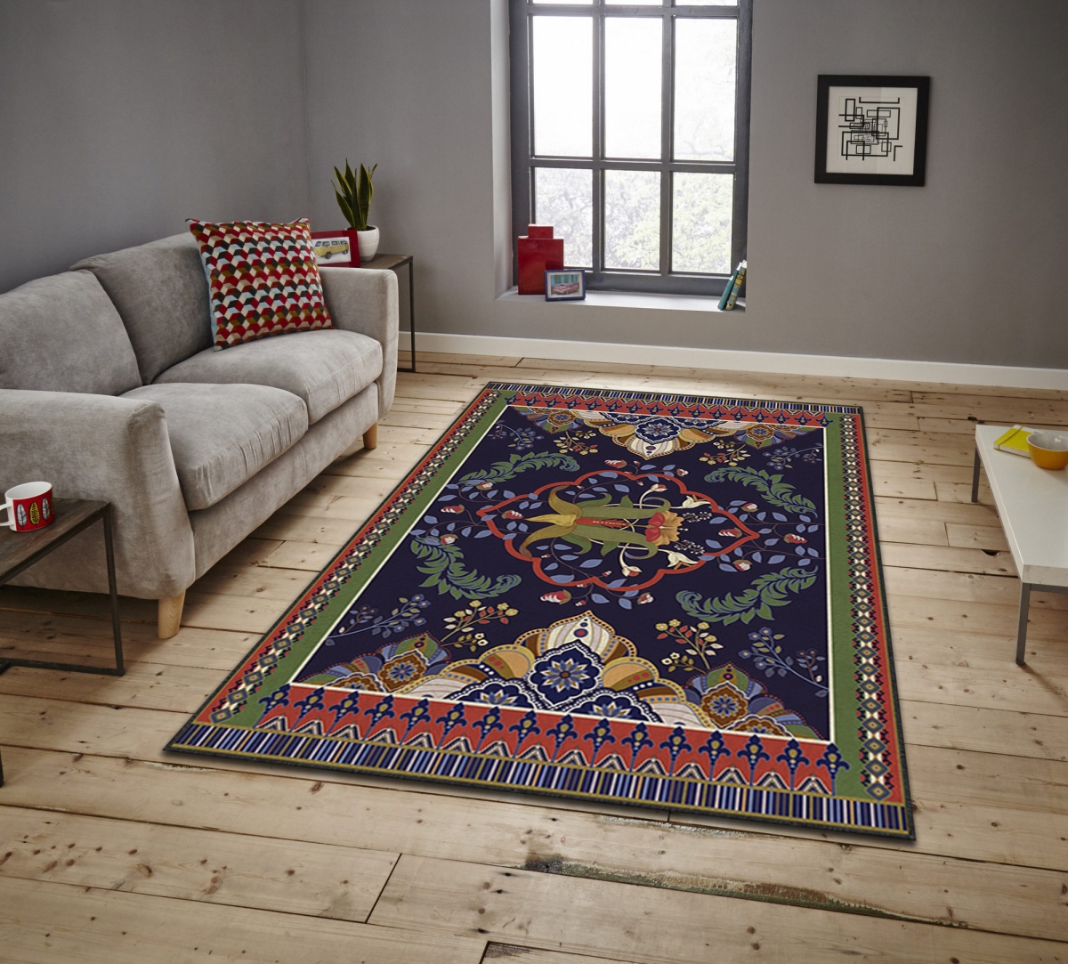 288NGR1468 140 x 220 cm ASR CRPT-1 Carpet - Multi Color