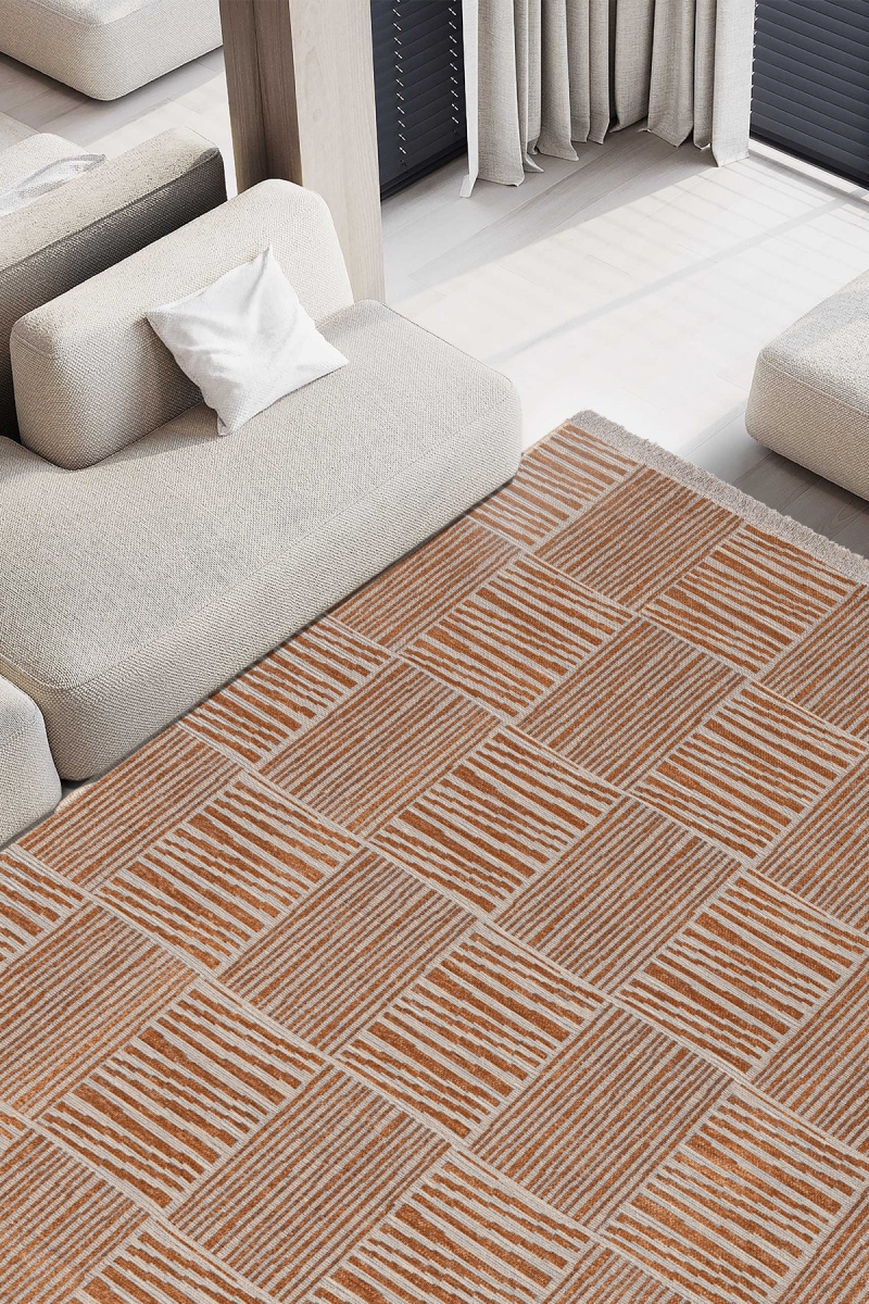 932ELT2270 80 x 150 cm 23043A Hall Carpet - Orange