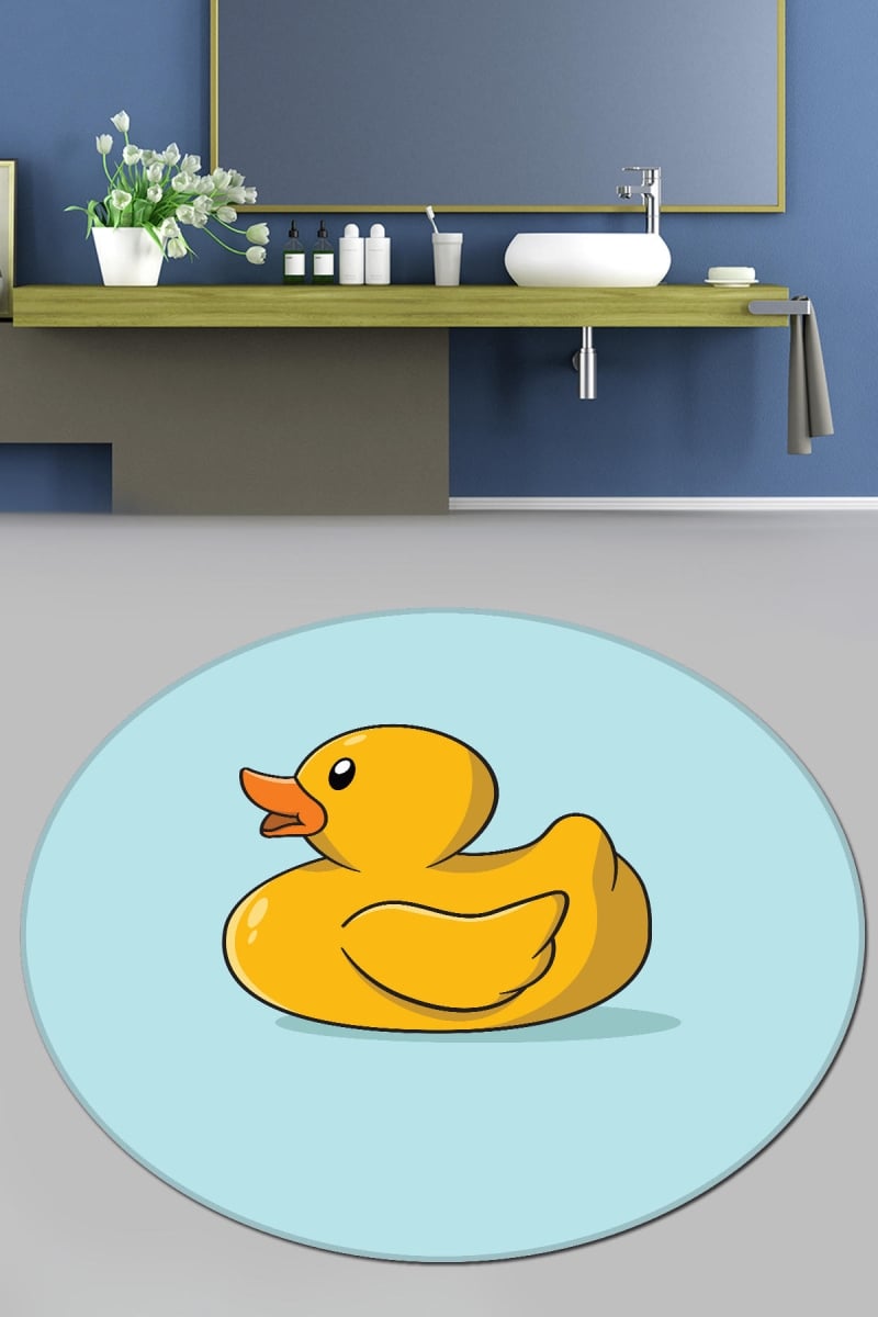 359CHL4865 100 cm Canard DJT Bathmat - Multi Color