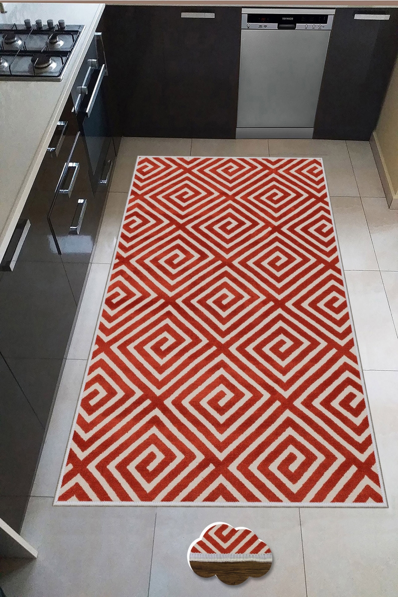 945HFT1802 80 x 300 cm Wookece214 Hall Carpet - Multi Color