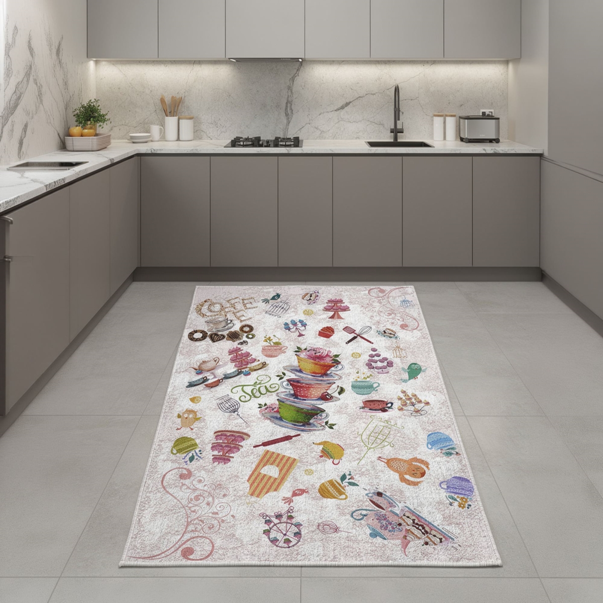 945HFT2178 60 x 100 cm Wookece243 Carpet - Multi Color