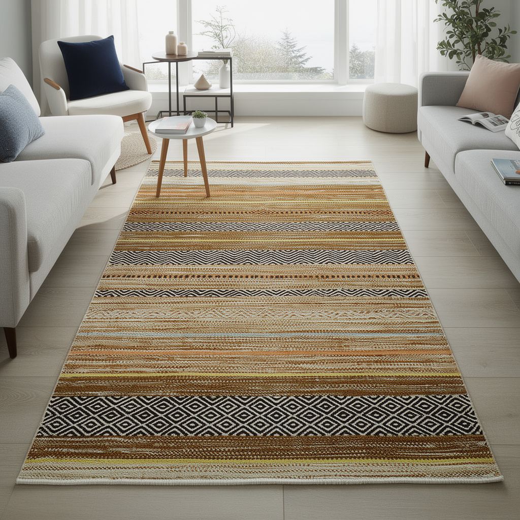 945HFT2326 80 x 200 cm Wookece254 Hall Carpet - Multi Color