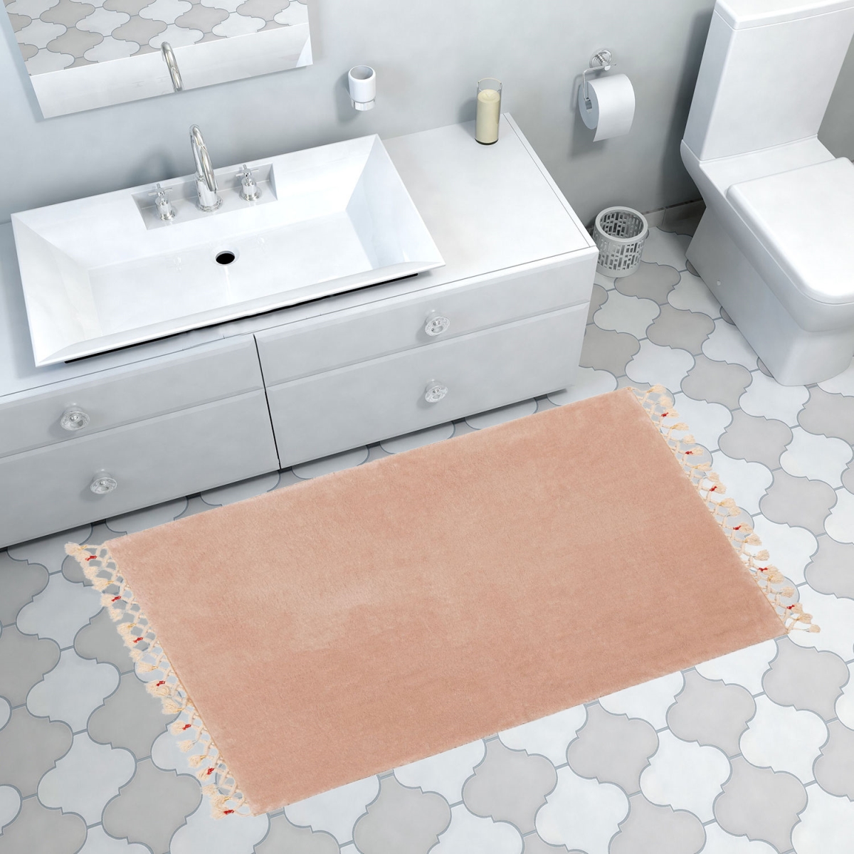 299ANR1857 100 x 120 cm 1623 Bathmat - Cappuccino
