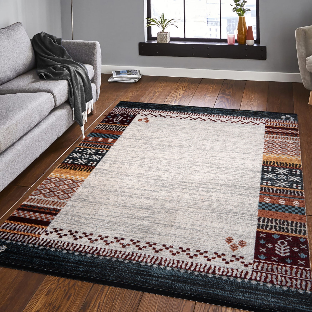 952CCL1699 190 x 290 cm Bohem 4010 Carpet - Multi Color