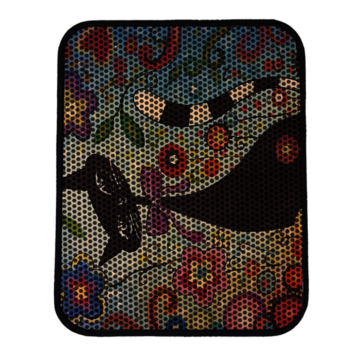 686GRV1469 NRSZN0110 Cat Litter Mat, Multi Color
