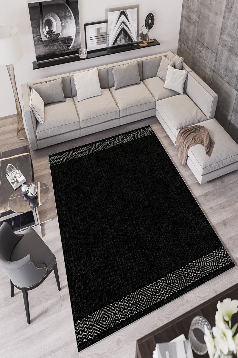 212HFT1418 180 x 280 cm W735 Carpet - Black