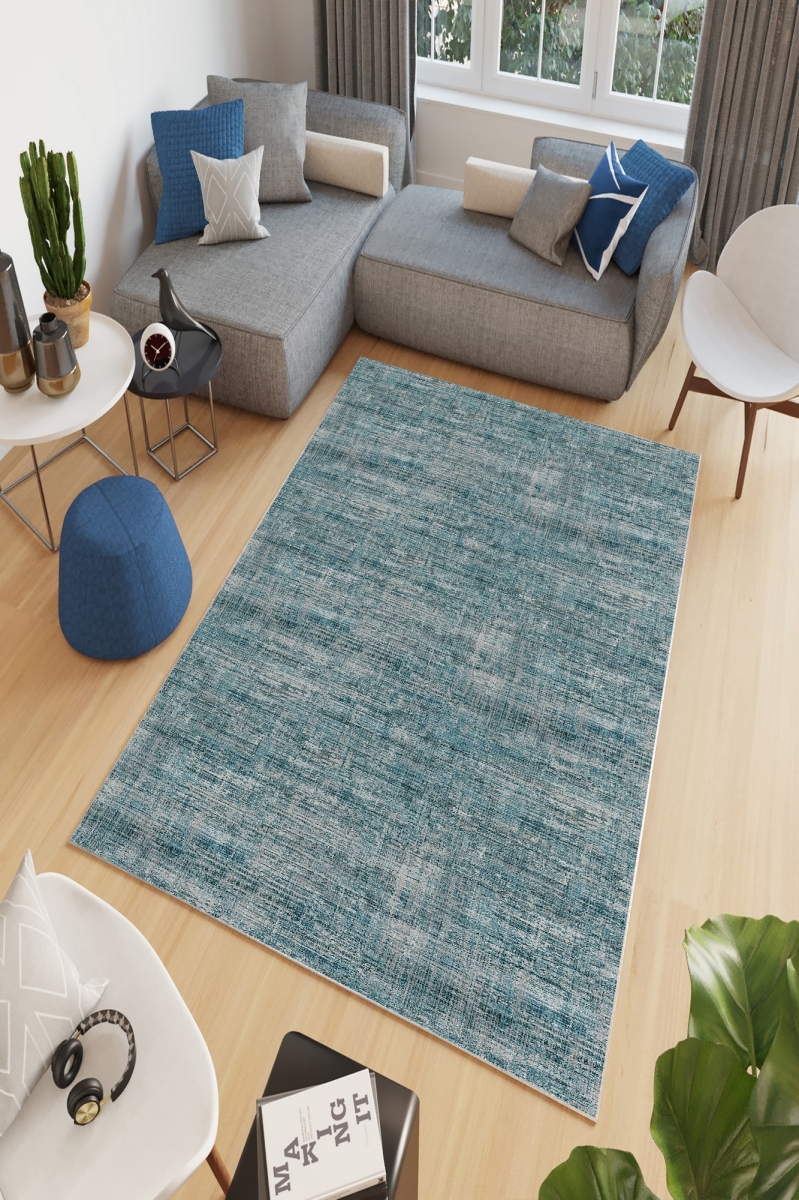 212HFT2475 80 x 150 cm W841 Hall Carpet - Blue