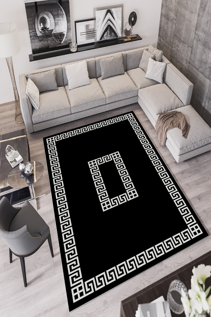 212HFT2763 180 x 280 cm W872 Carpet - Black