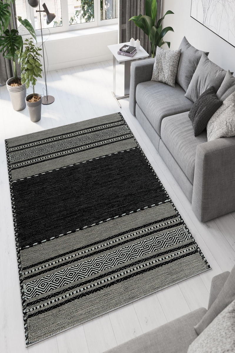 212HFT3515 120 x 180 cm W944 Carpet - Dark Gray