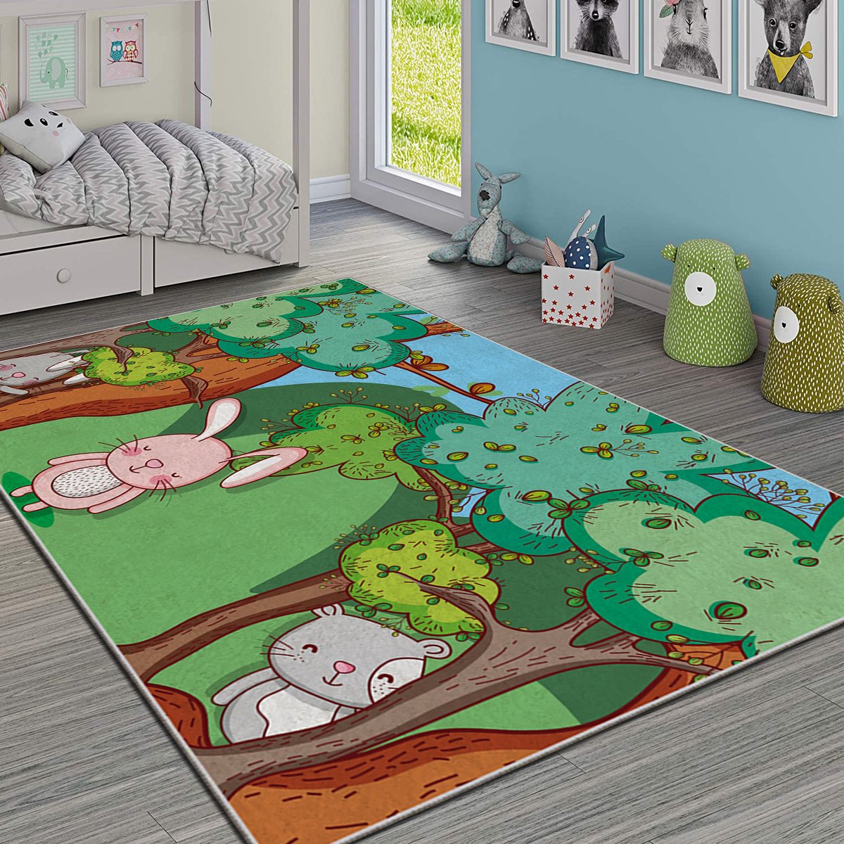 504NGR1427 120 x 180 cm HMI KDC-23 Carpet - Multi Color