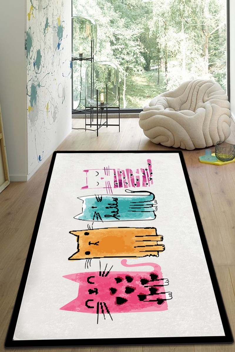 959CHL2170 150 x 240 cm Baby Cats Carpet - Multi Color