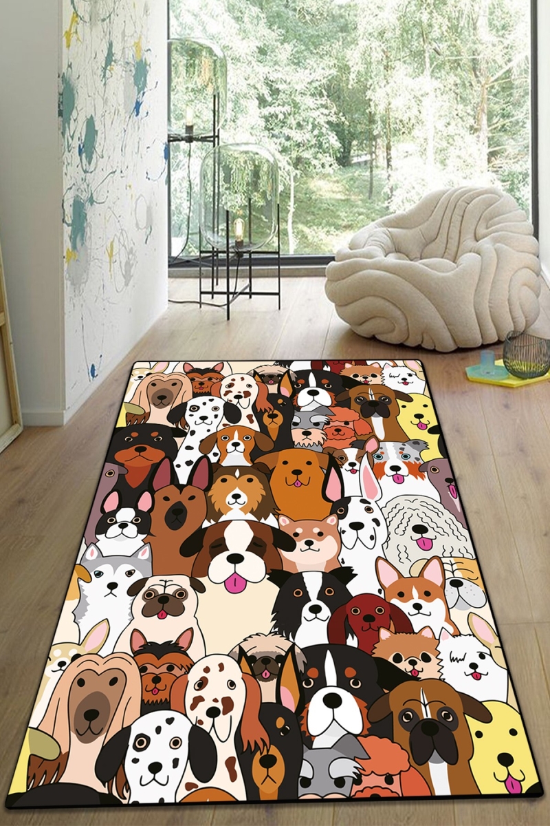 959CHL2195 100 x 180 cm Hond Hall Carpet - Multi Color
