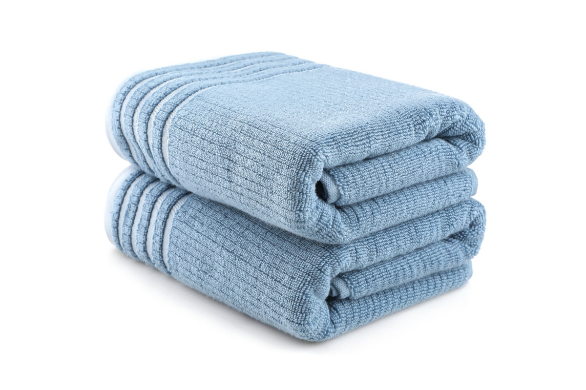317HBY3251 35.43 x 0.1 x 19.69 in. Mayra Hand Towel Set - Blue - 2 Piece