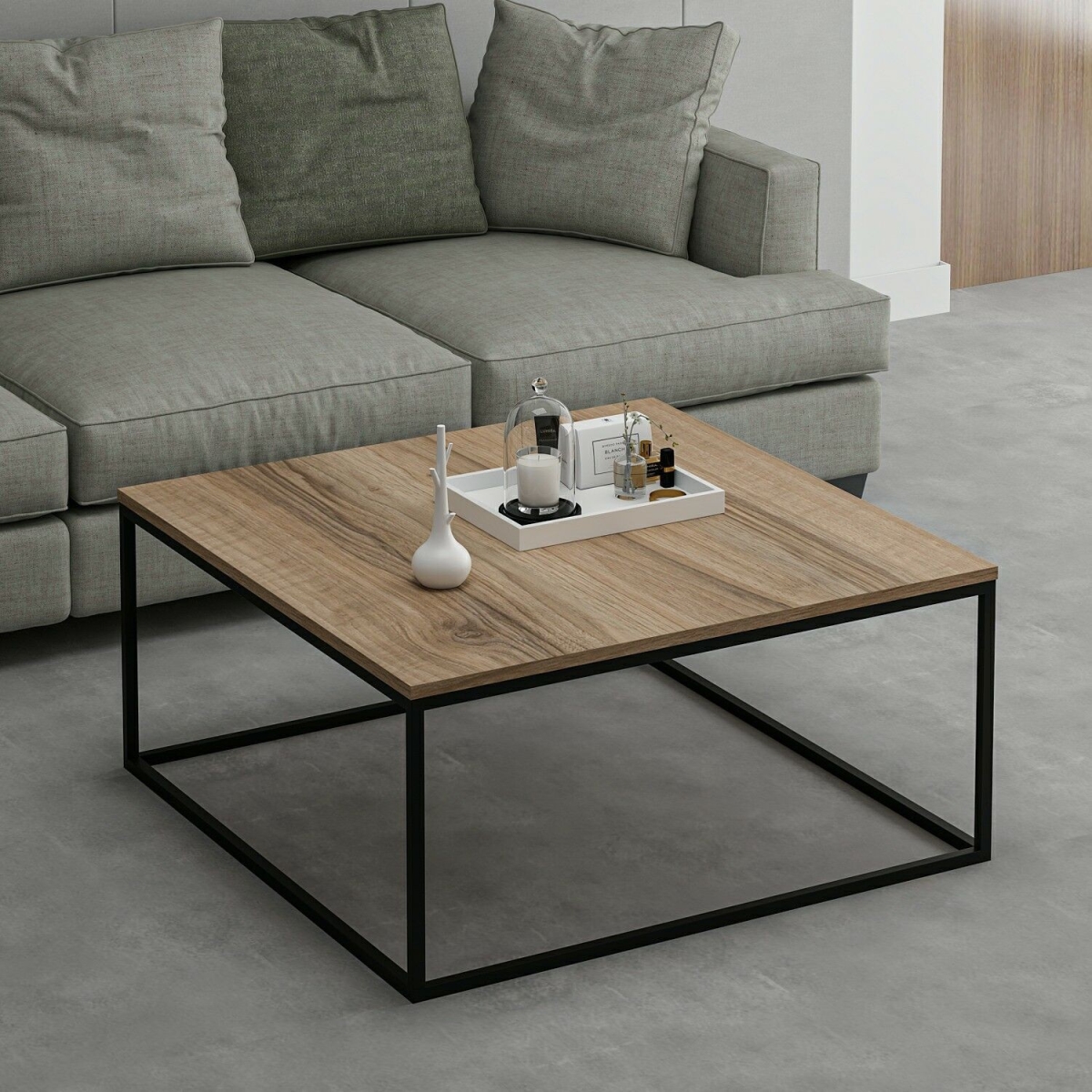 506MNR3424 35.43 x 16.54 x 35.43 in. Loni Coffee Table - Dore