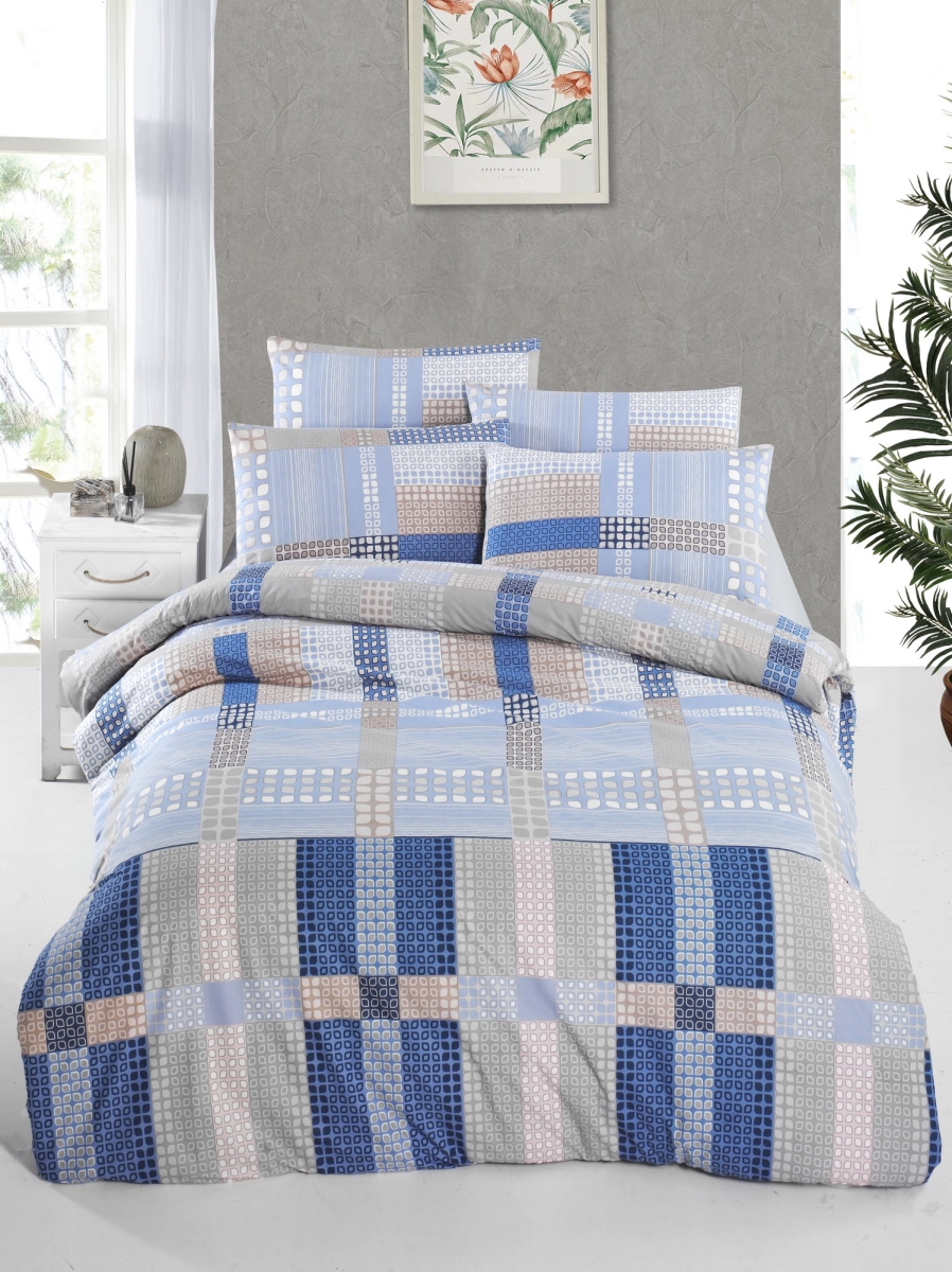 121VCT02830 78.74 x 1 x 53.15 in. Orina Ranforce Single Quilt Cover Set - Multi Color