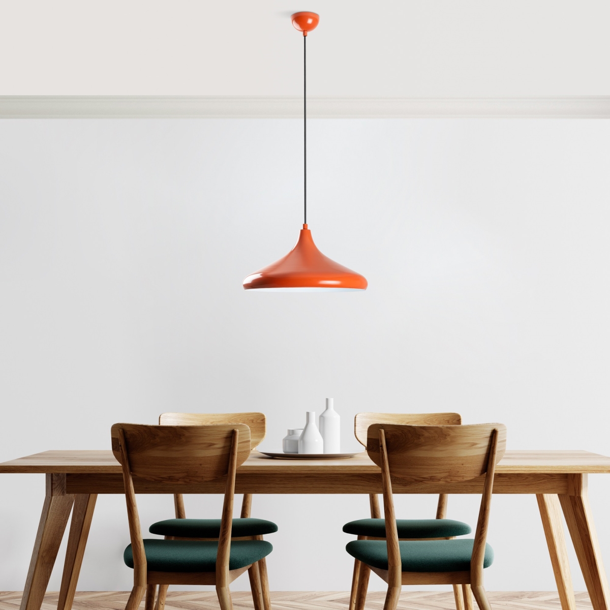 892OPV2048 7.87 x 45.67 x 7.87 in. Eysan Chandelier - Orange