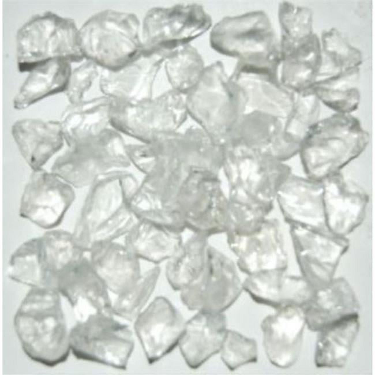 Recycled Chunky Glass, Crystal Clear - Size 1 - 0.13-0.25 in. - 3 lbs