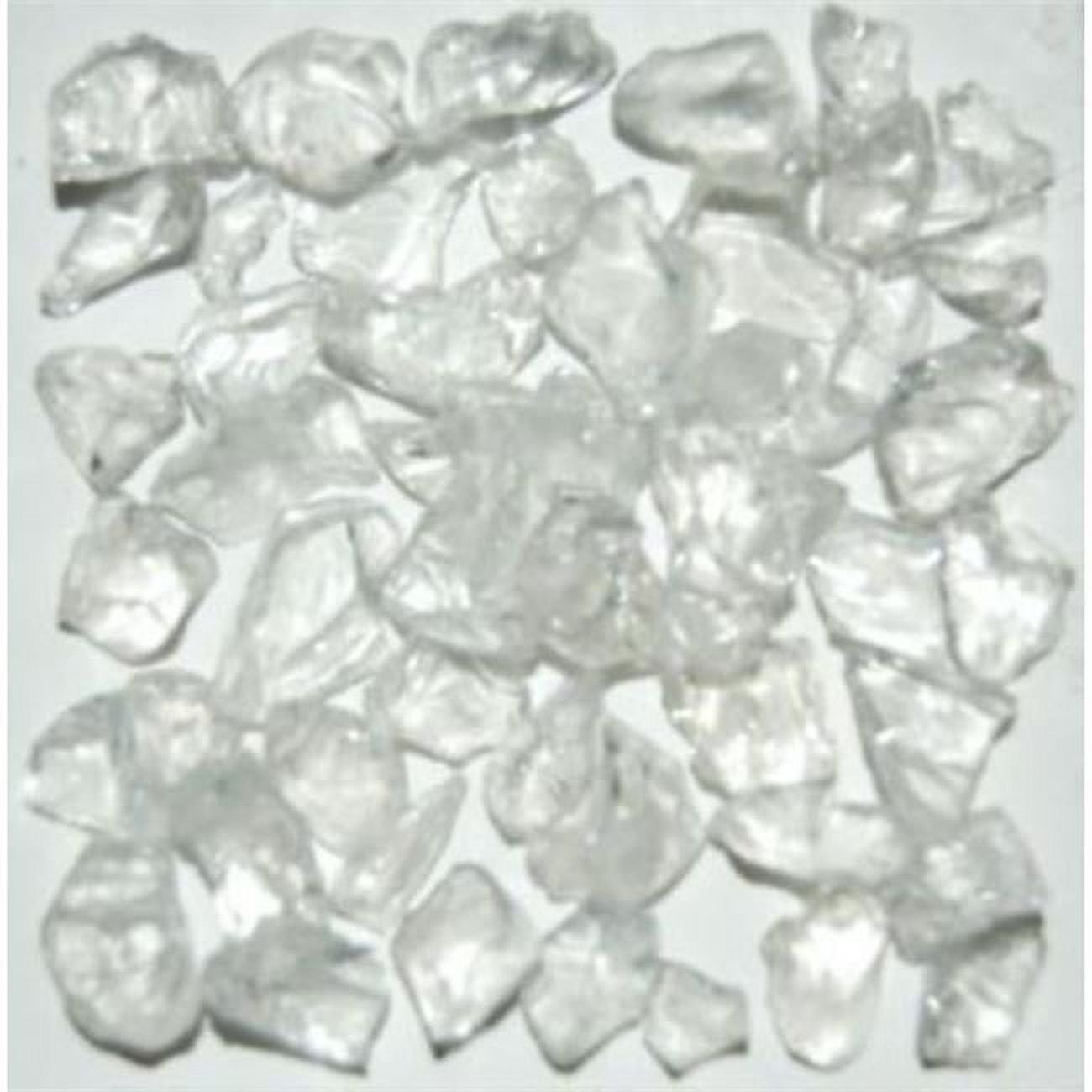 Recycled Chunky Glass, Crystal Clear - Size 1 - 0.13-0.25 in. - 10 lbs