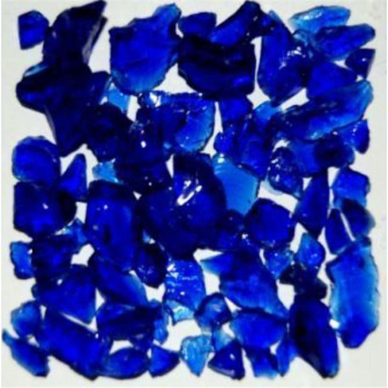 Recycled Chunky Glass, Dark Blue - Size 1 - 0.13-0.25 in. - 5 lbs