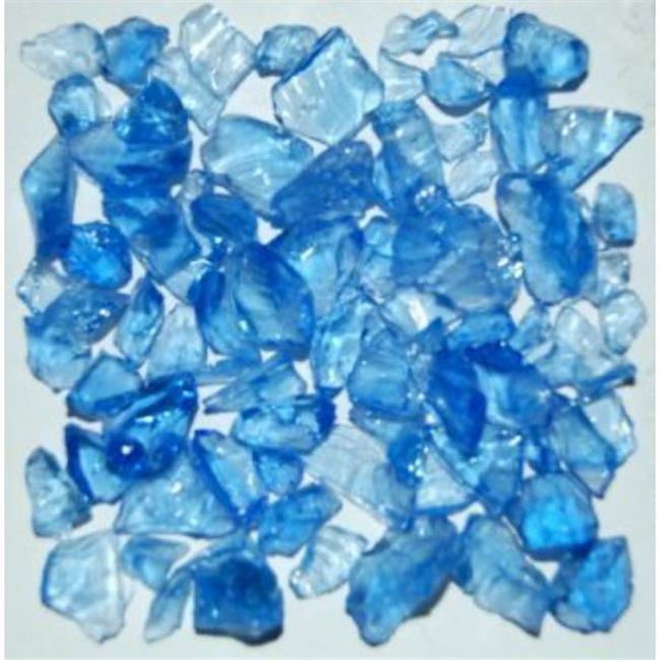 TLTBLUE1-5 Recycled Chunky Glass, Light Blue - Size 1 - 0.13-0.25 in. - 5 lbs