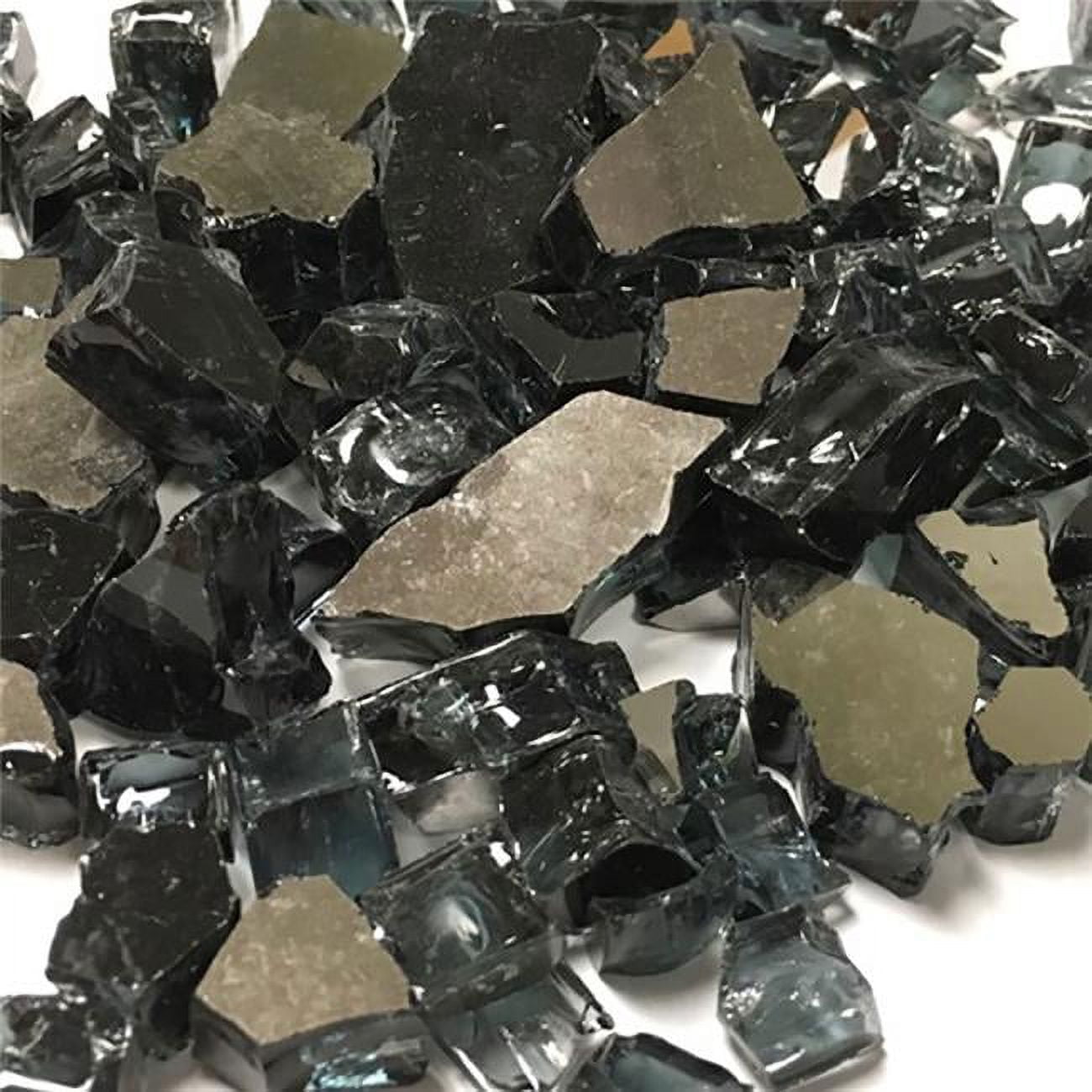 Recycled Chunky Glass, Black - Small - 0.25-0.5 in. - 5 lbs