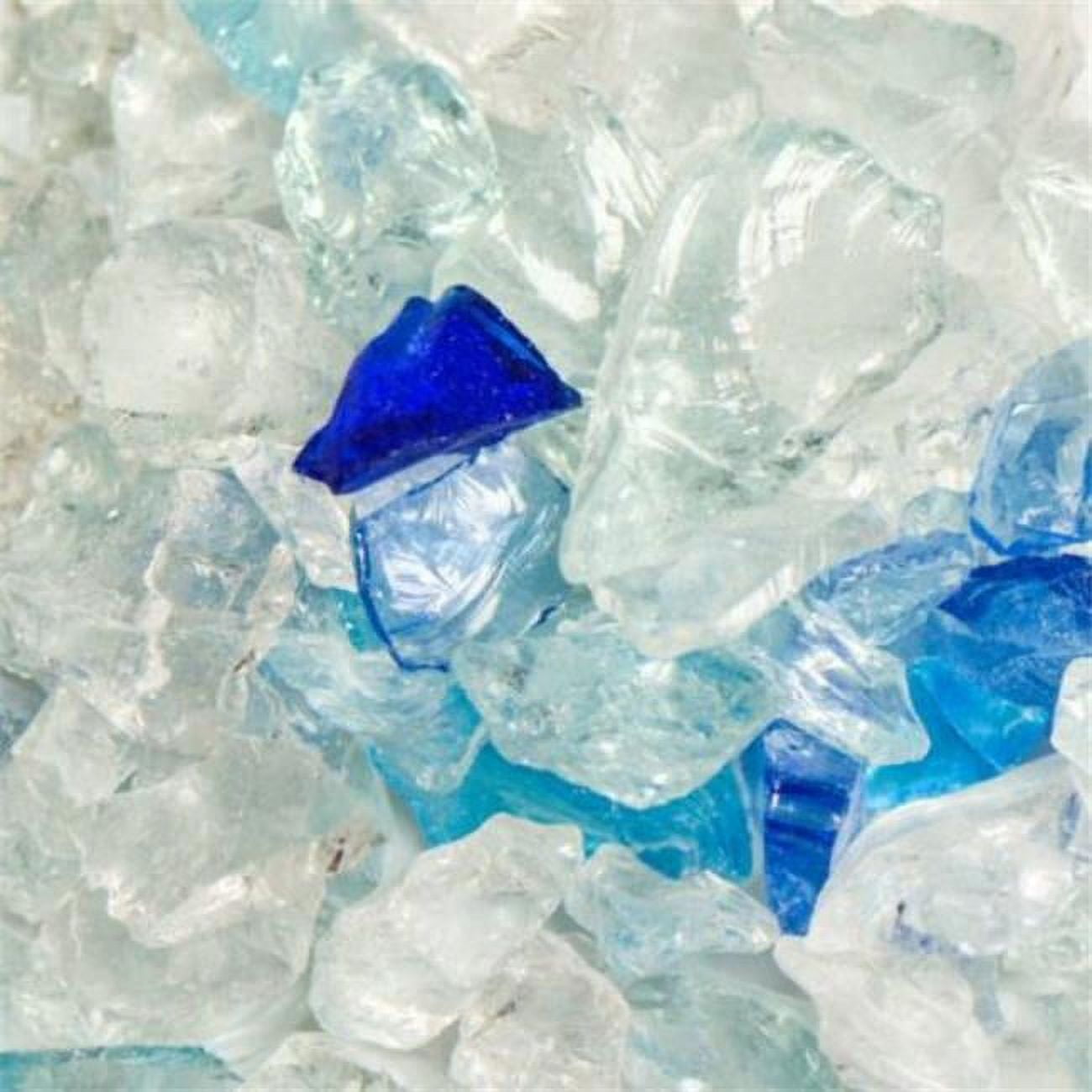 Recycled Chunky Glass, Caribbean Mix - Small - 0.25-0.5 in. - 1 lbs