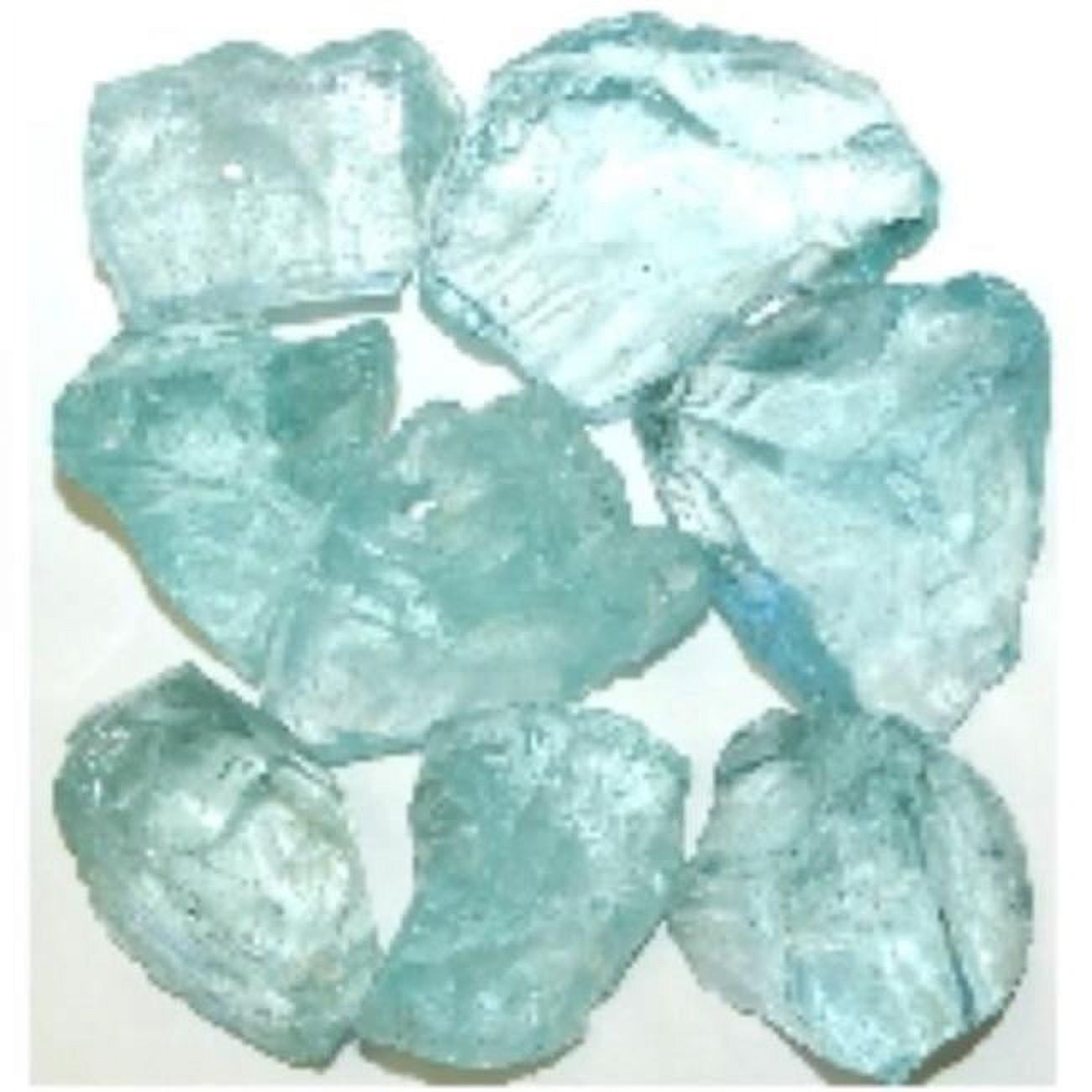 Recycled Chunky Glass, Crystal Teal - Medium - 0.5-1 in. - 10 lbs