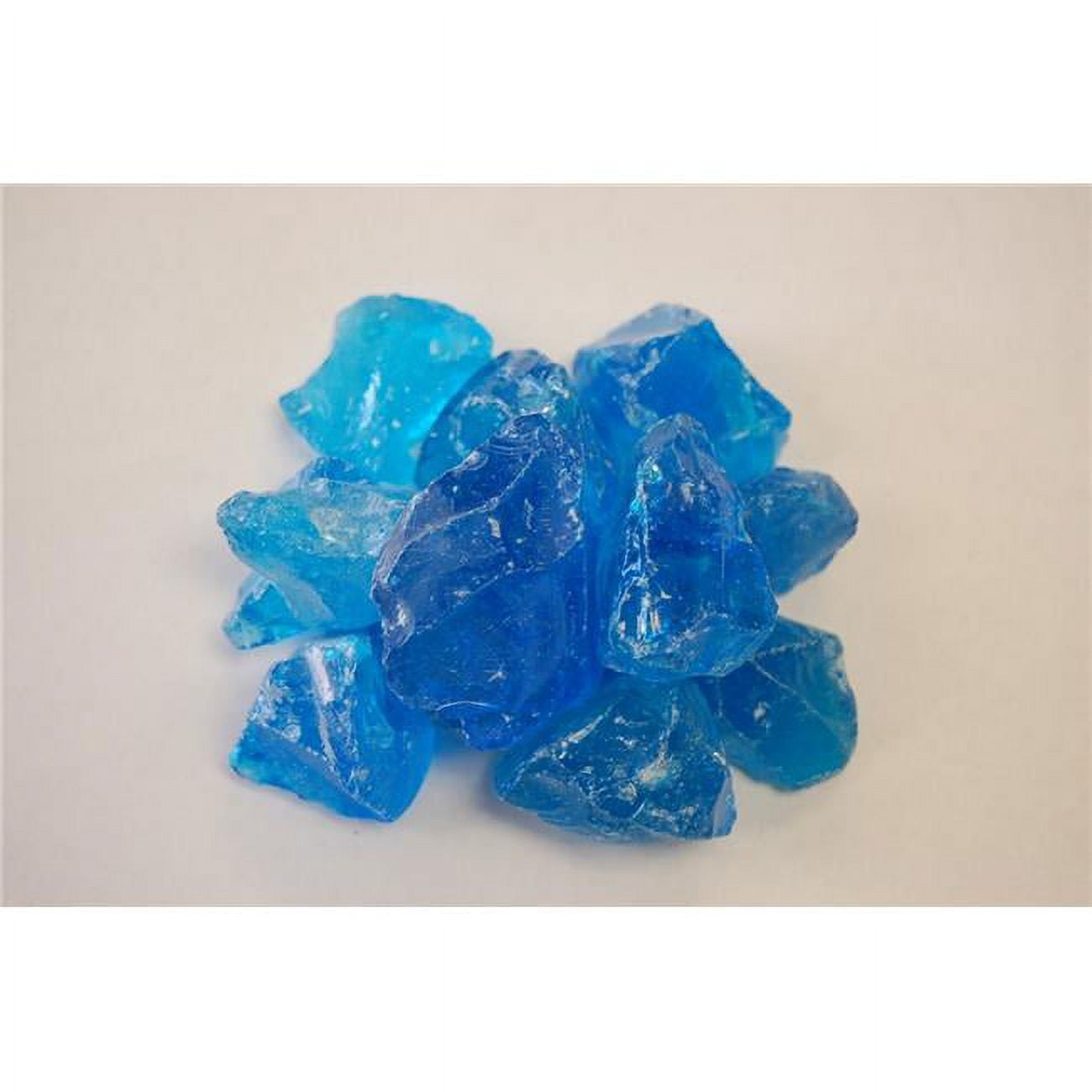 Recycled Chunky Glass, Crystal Turquoise - Small - 0.25-0.5 in. - 5 lbs