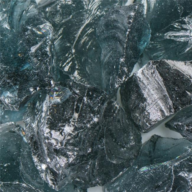 Recycled Chunky Glass, Gray - Medium - 0.5-1 in. - 1 lbs