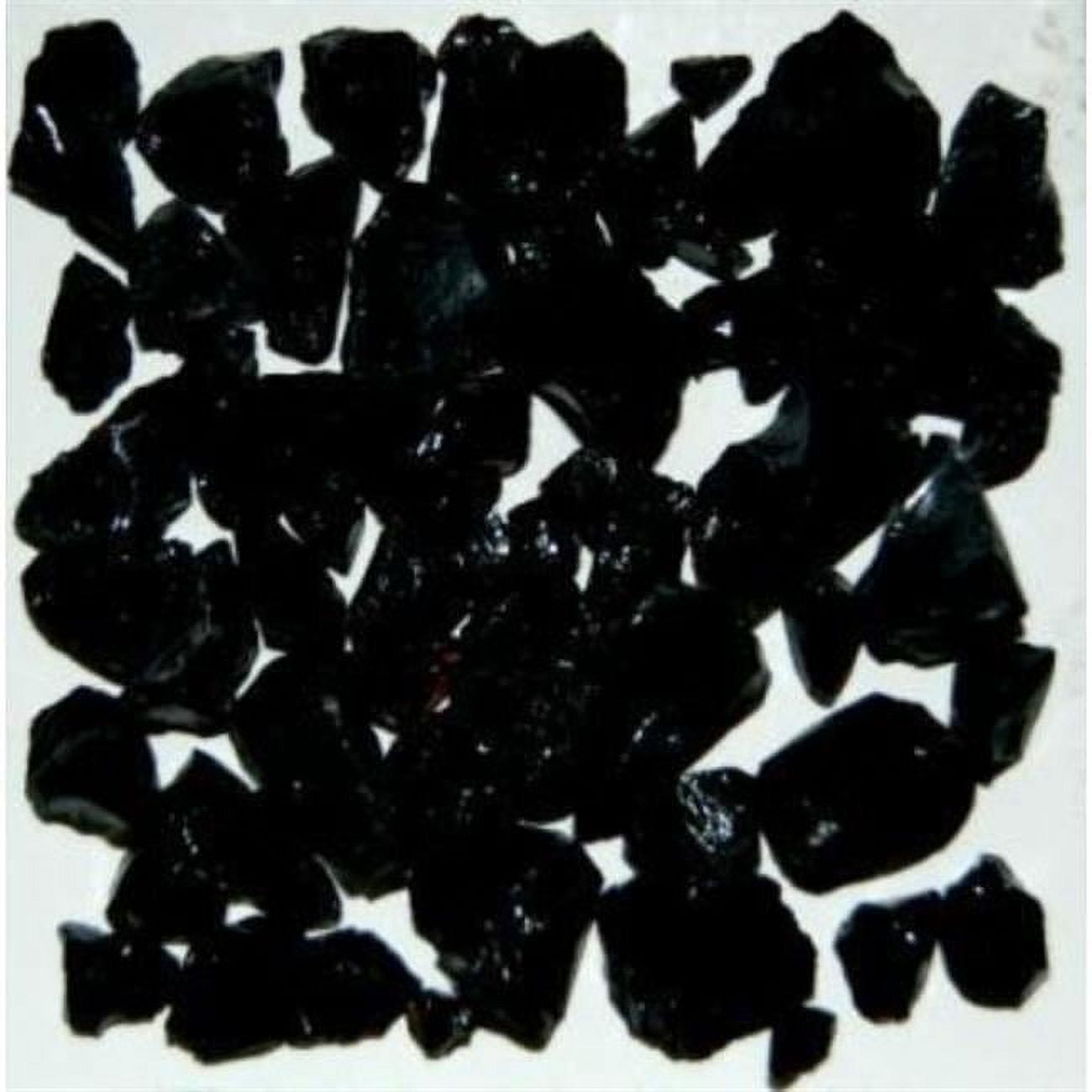 Recycled Chunky Glass, Black - Size 1 - 0.13-0.25 in. - 50 lbs