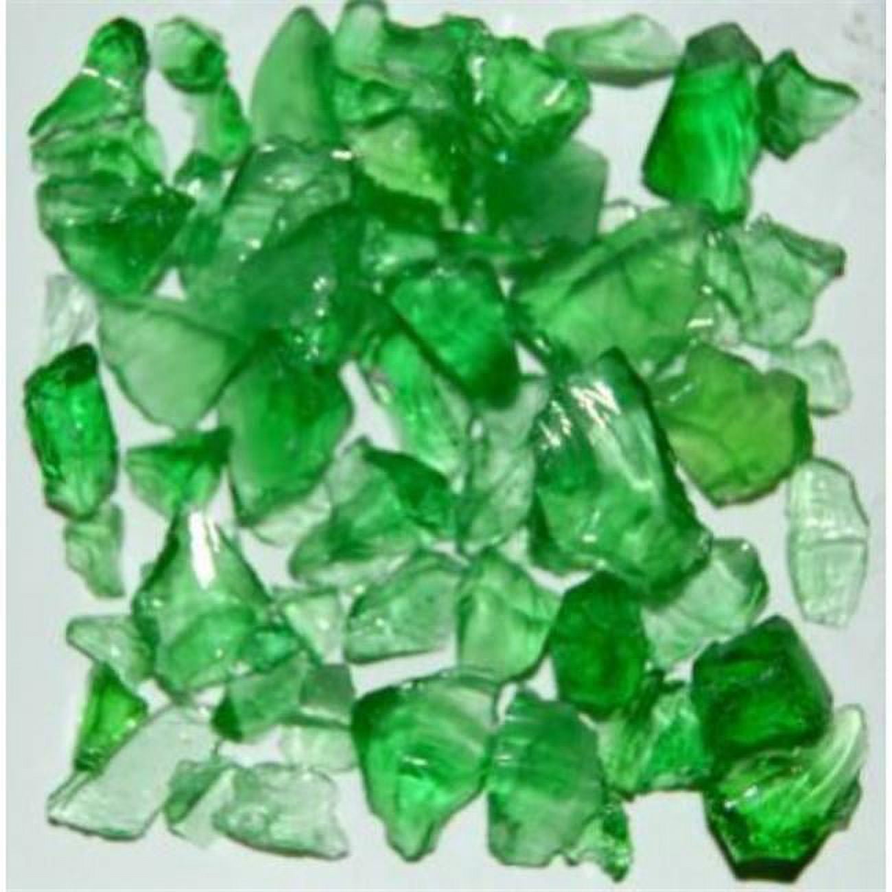 Recycled Chunky Glass, Light Green - Size 1 - 0.13-0.25 in. - 50 lbs