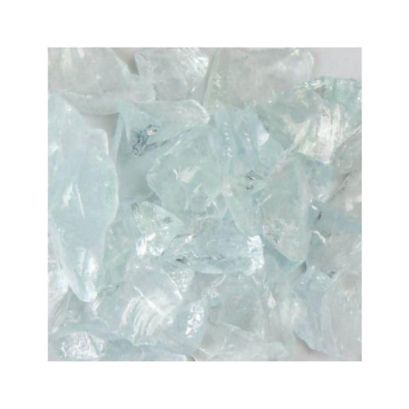 Recycled Chunky Glass, Crystal Teal - Small - 0.25-0.5 in. - 50 lbs