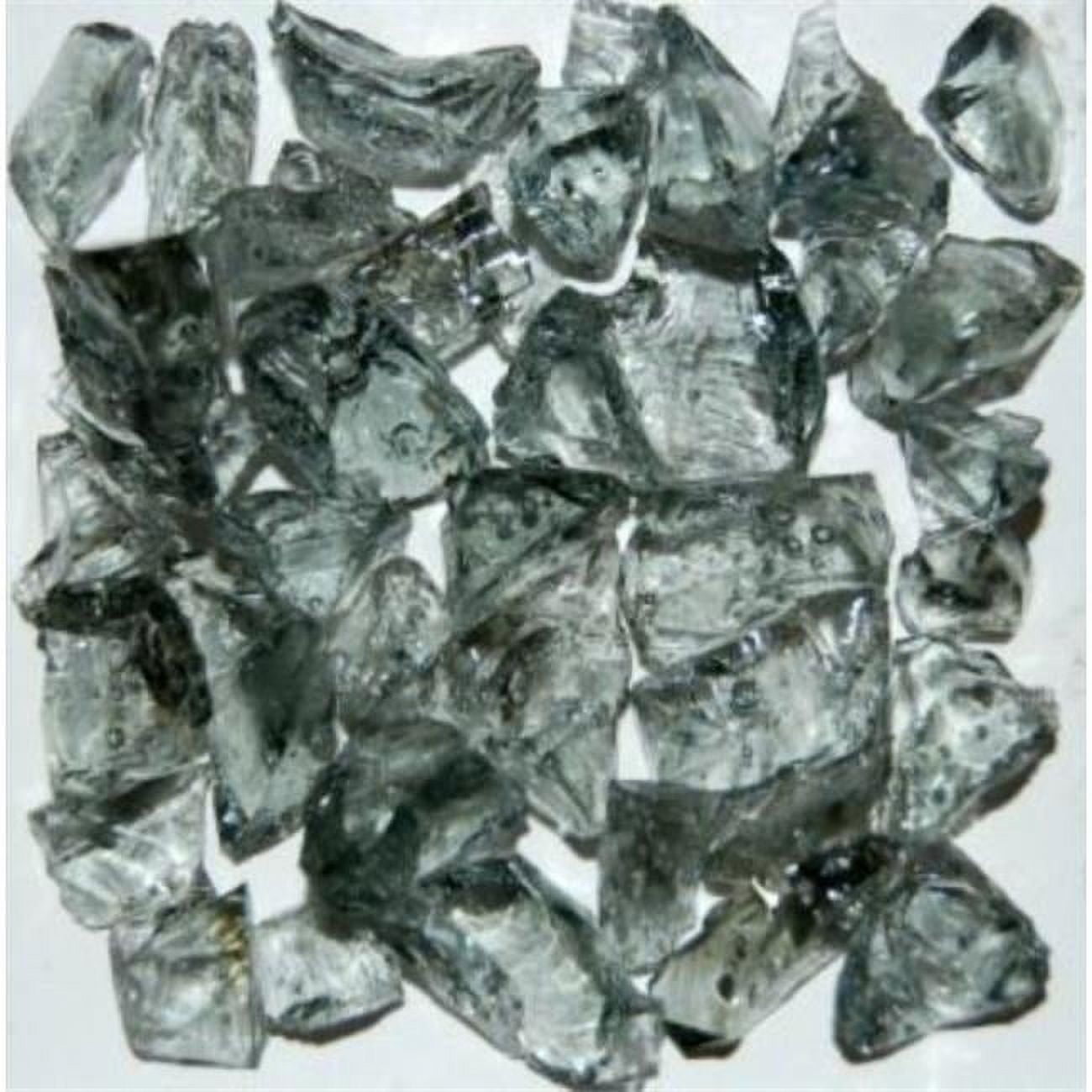 Recycled Chunky Glass, Gray - Small - 0.25-0.5 in. - 25 lbs